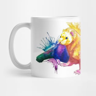 Color Splash Ferret Mug